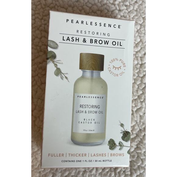 Pearlessence Restoring Lash &Brow Oil Black Castor Oil 1fl oz/30 mL AUTHENTIC - Picture 4 of 6